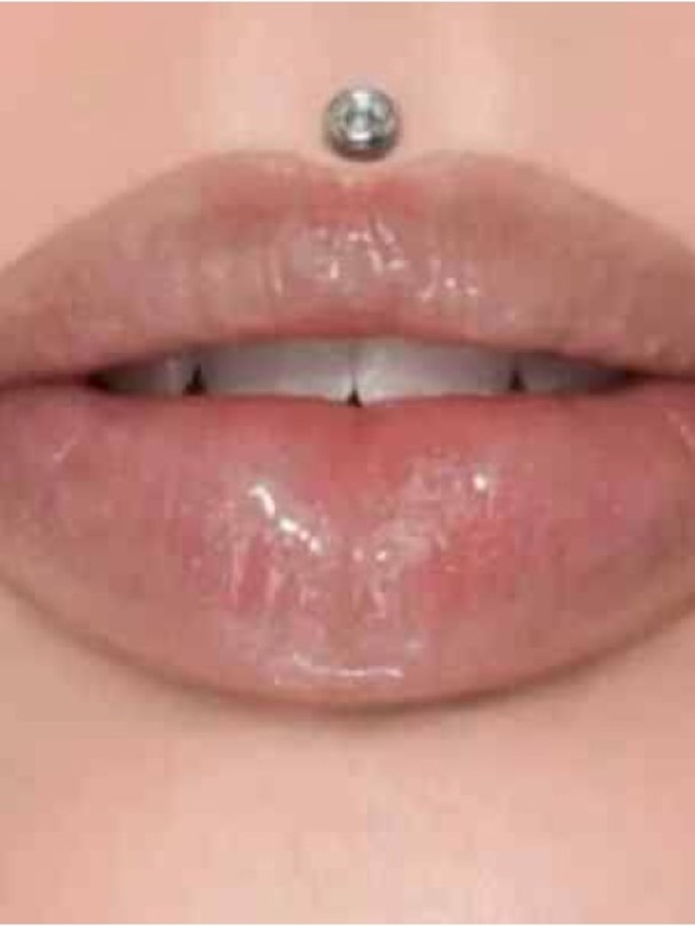 Shimmery Nude Lip Gloss - Neutral Pinky Brown